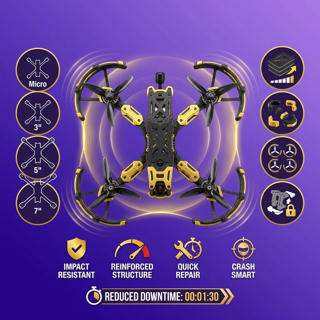 FPV Drone Support Package Upgrade - Durability & Frame Mods