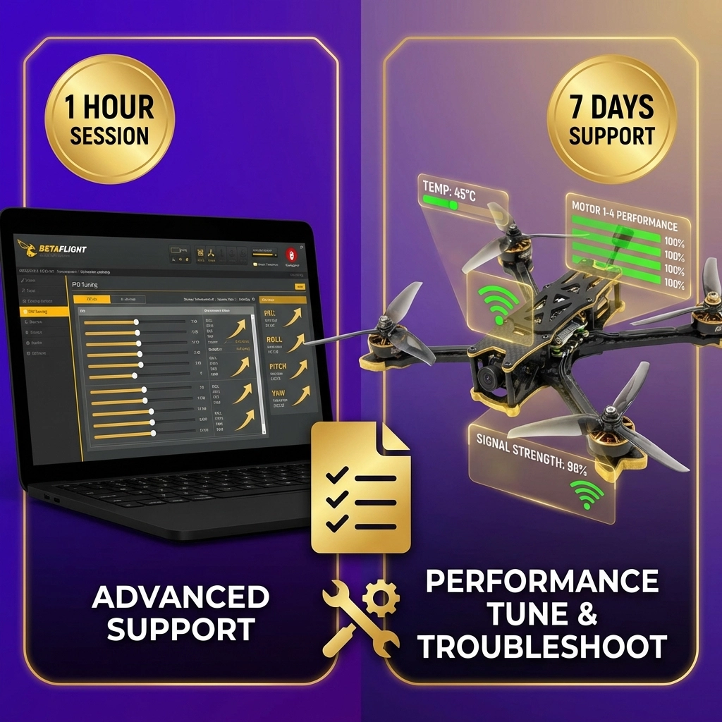 FPV Drone - Phone/Video Advanced Support – “Performance Tune & Troubleshoot"