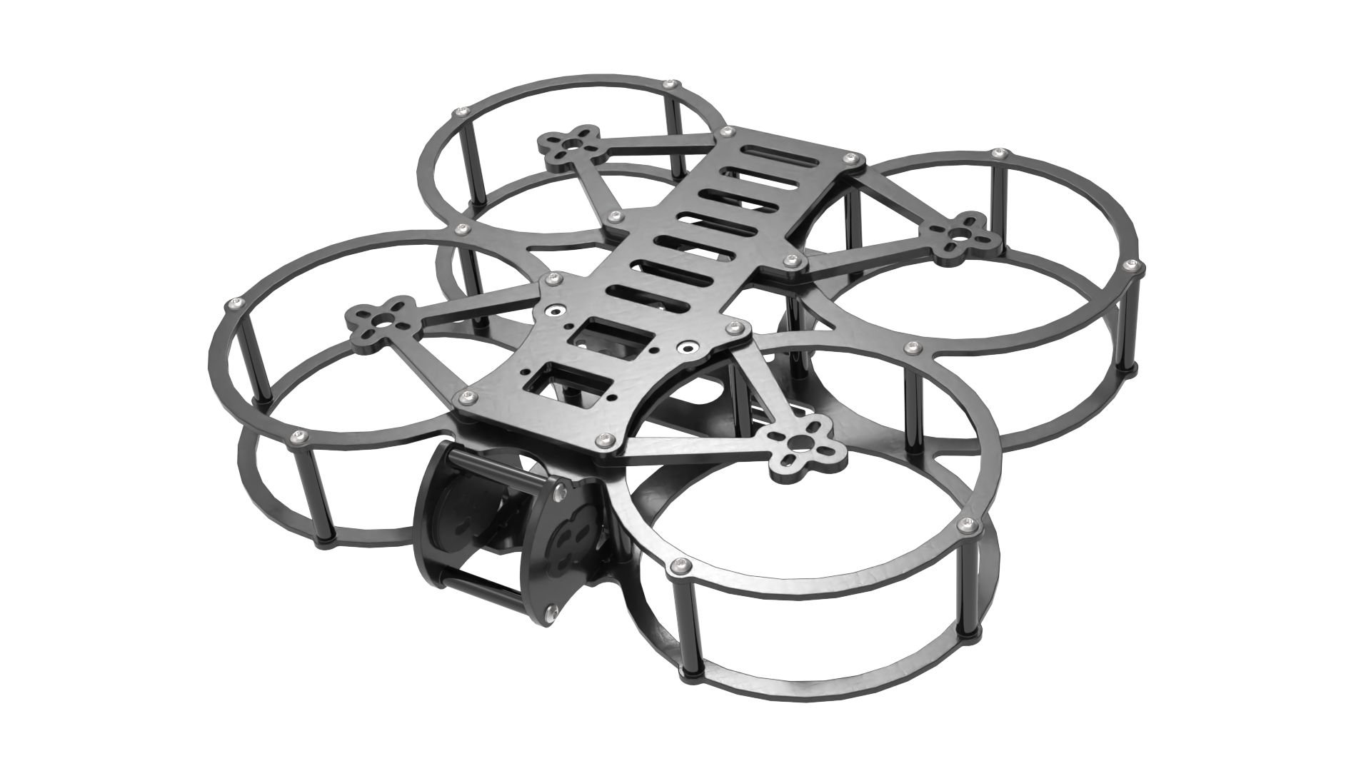 AOS Cine25 EVO 3D-Printed Accessories – Quiet Ducts, Camera & Antenna Mounts, Skids