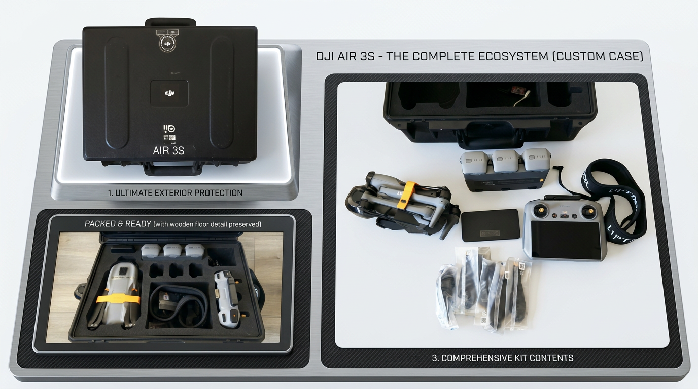 Used DJI Air 3S Fly More Combo 4K Dual-Camera Drone Bundle - Image 3
